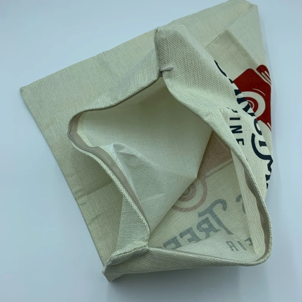 Decorative Pillowcase Burlap Tan Red Green Merry Christmas Holiday Truck Tree - Picture 6 of 6